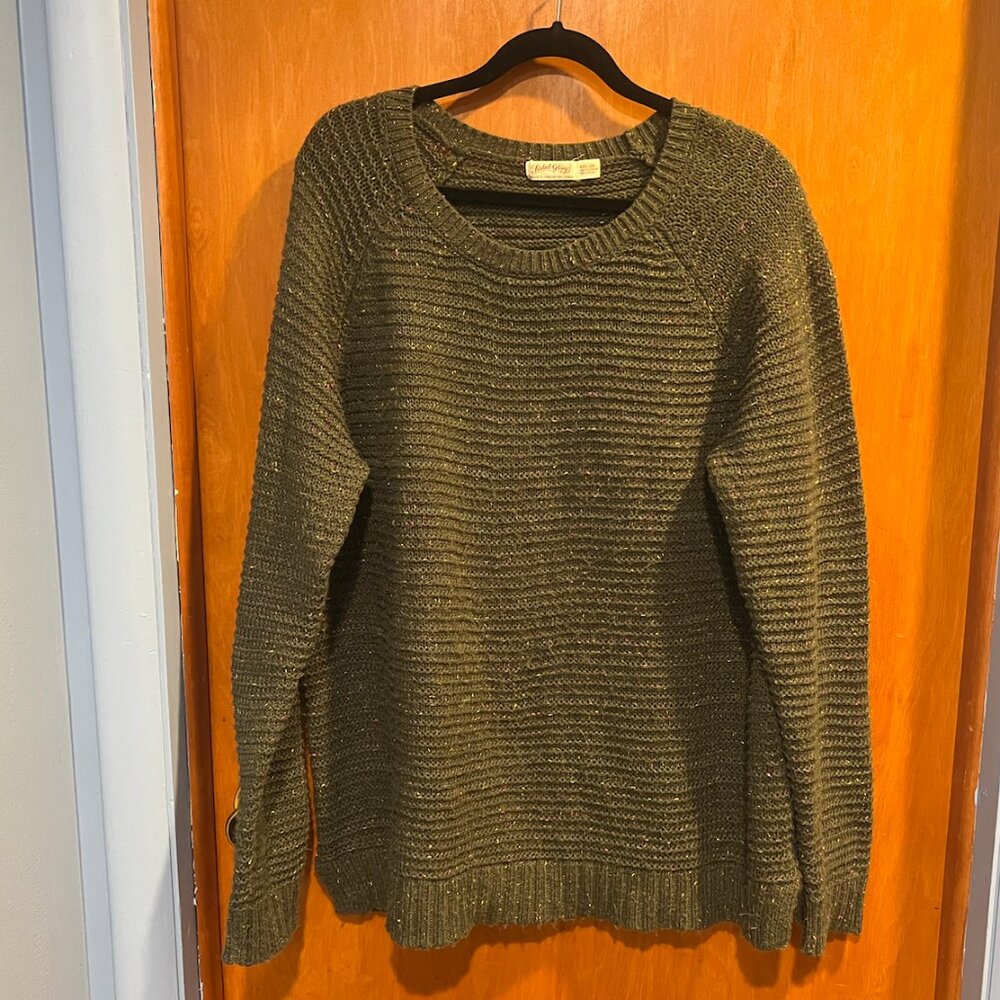 Faded Glory Olive Green Knit Sweater XXL